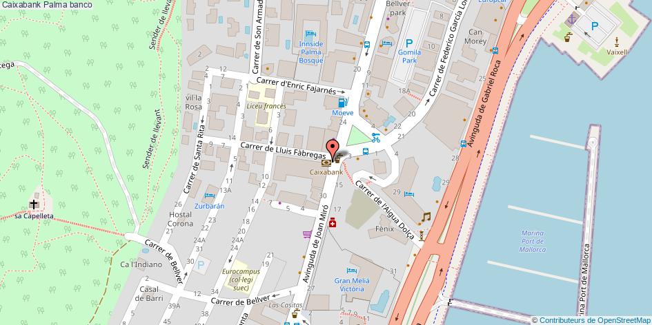 mapa Caixabank banco Palma