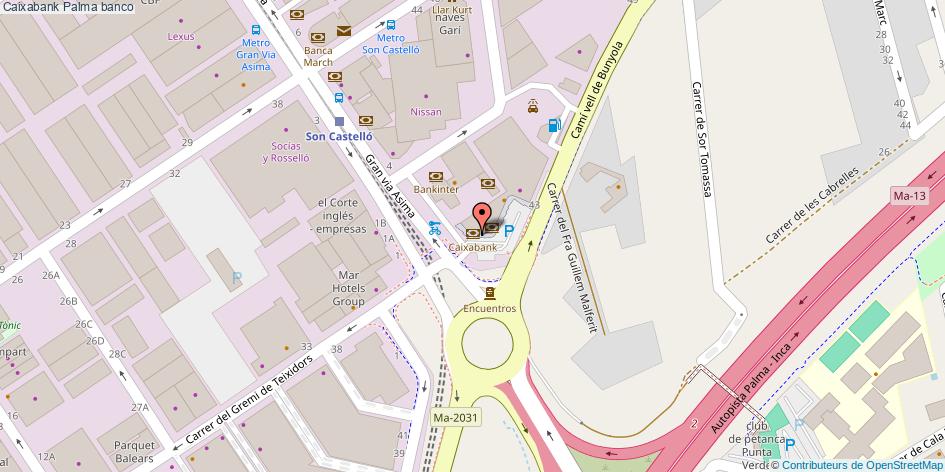 mapa Caixabank banco Palma