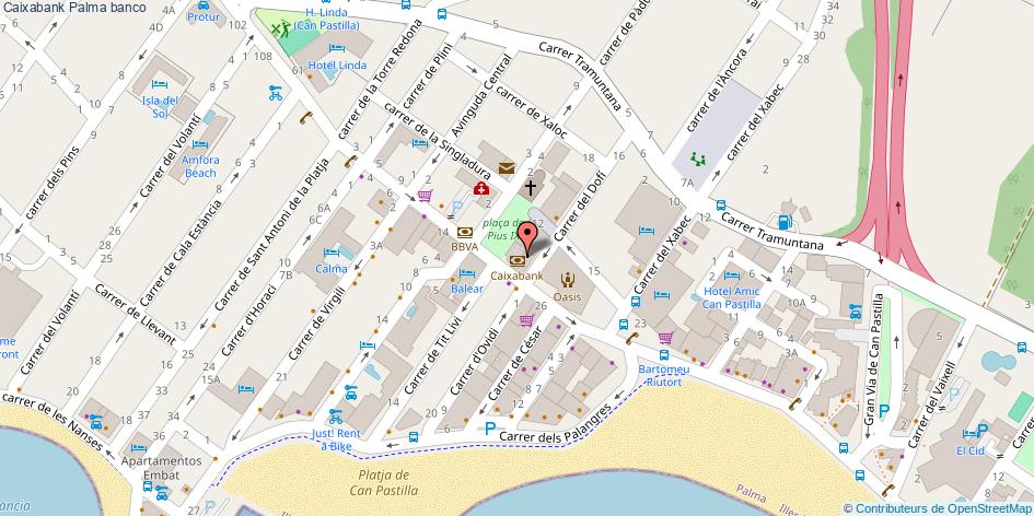 mapa Caixabank banco Palma