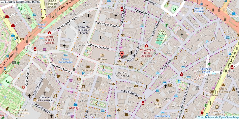 mapa Caixabank banco Salamanca