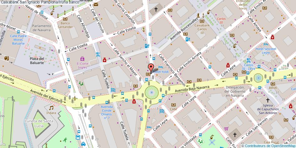 mapa Caixabank San Ignacio banco Pamplona/Iruña