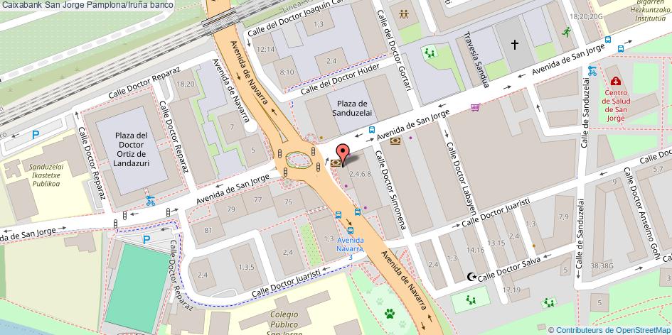 mapa Caixabank San Jorge banco Pamplona/Iruña