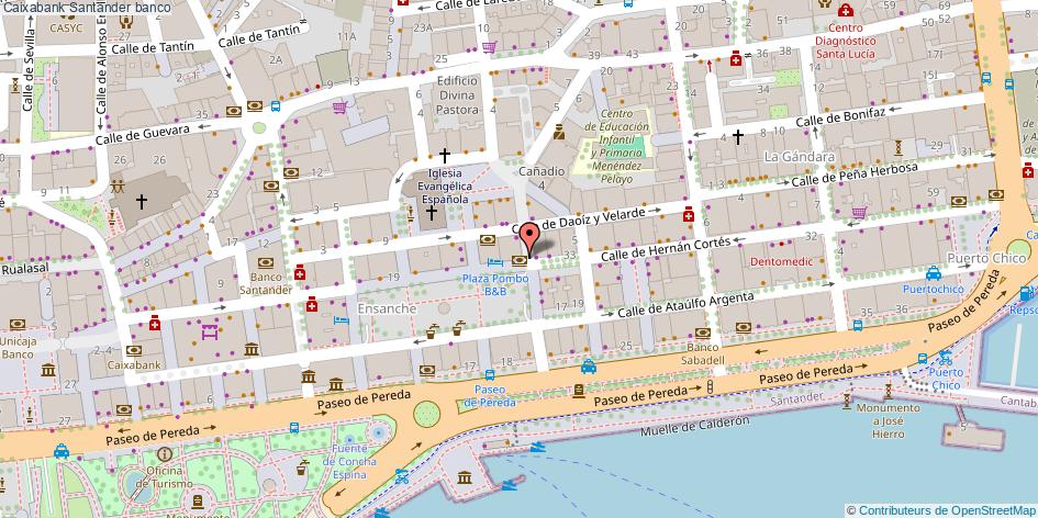 mapa Caixabank banco Santander