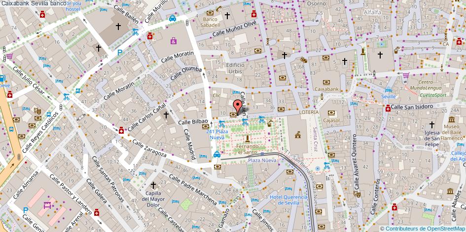 mapa Caixabank banco Sevilla