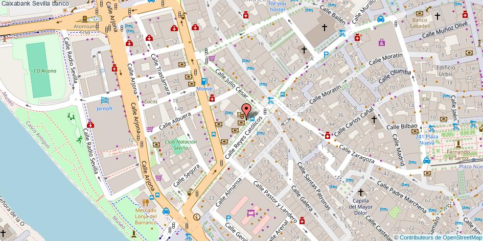 mapa Caixabank banco Sevilla
