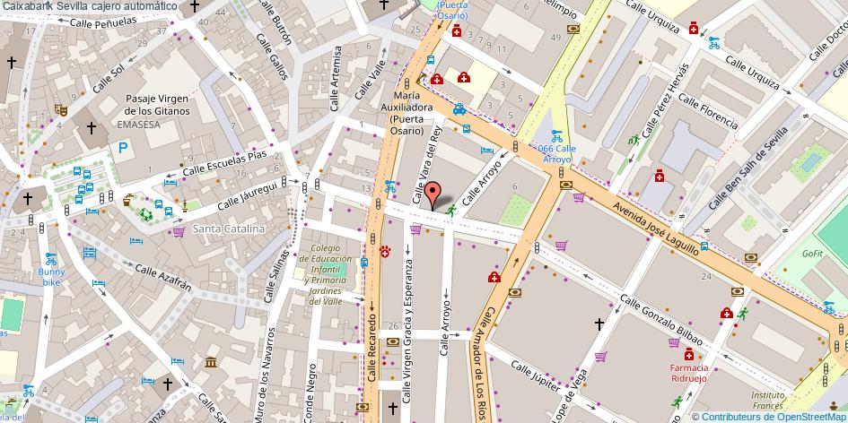 mapa Caixabank cajero automático Sevilla