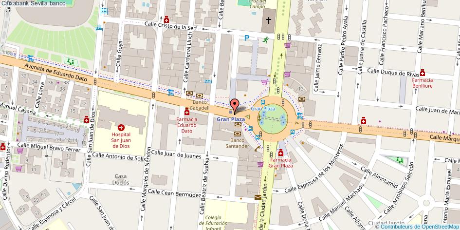 mapa Caixabank banco Sevilla