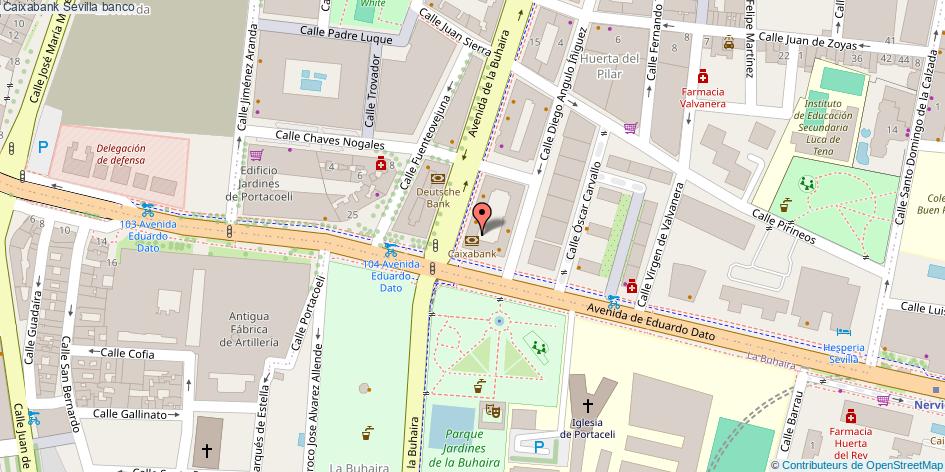 mapa Caixabank banco Sevilla