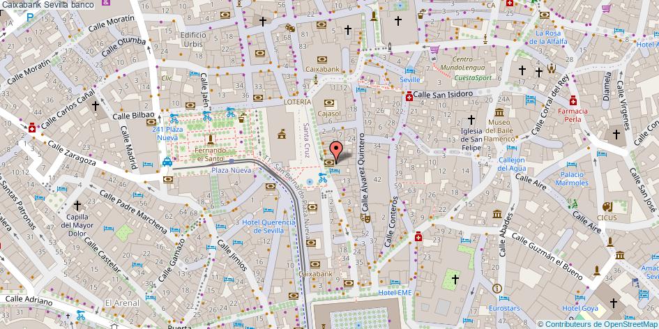 mapa Caixabank banco Sevilla