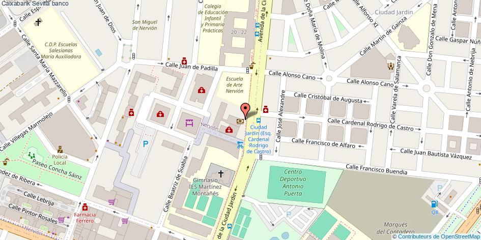 mapa Caixabank banco Sevilla