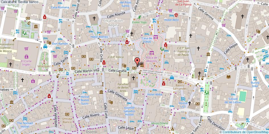 mapa Caixabank banco Sevilla