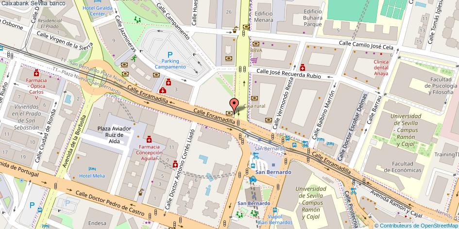 mapa Caixabank banco Sevilla