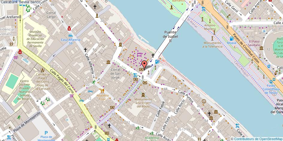 mapa Caixabank banco Sevilla