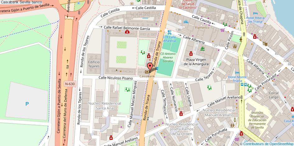 mapa Caixabank banco Sevilla
