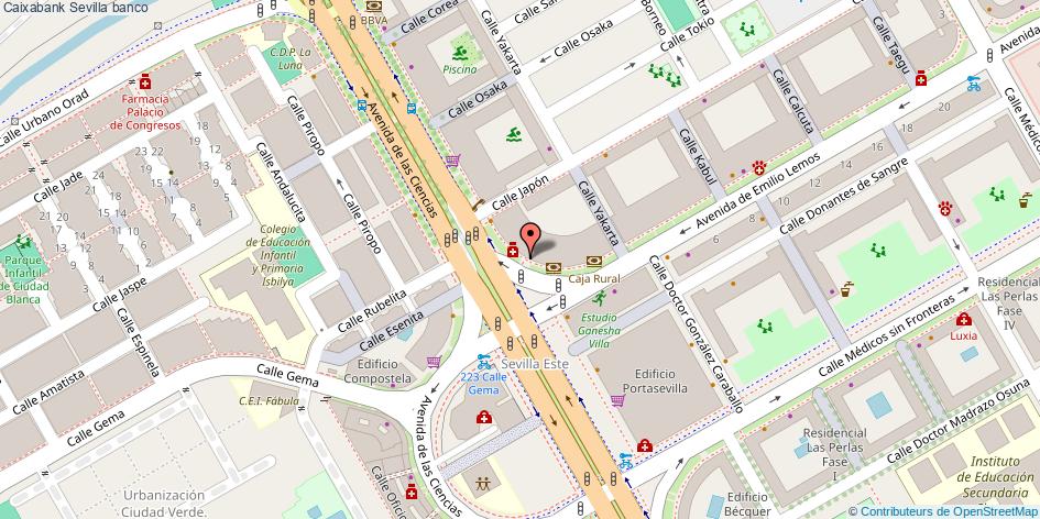 mapa Caixabank banco Sevilla