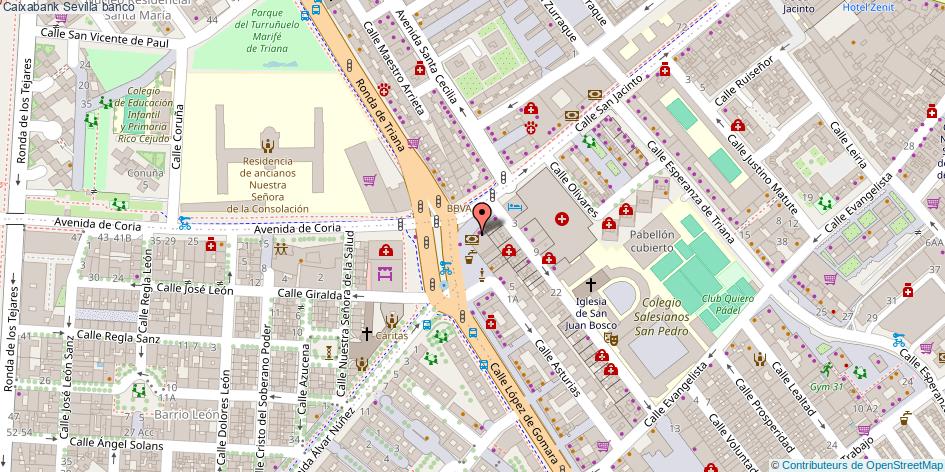 mapa Caixabank banco Sevilla