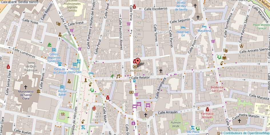 mapa Caixabank banco Sevilla