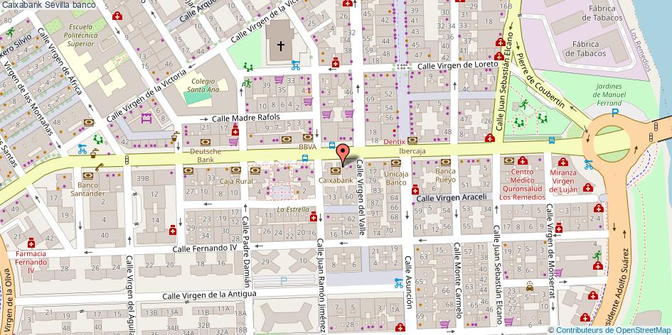 mapa Caixabank banco Sevilla