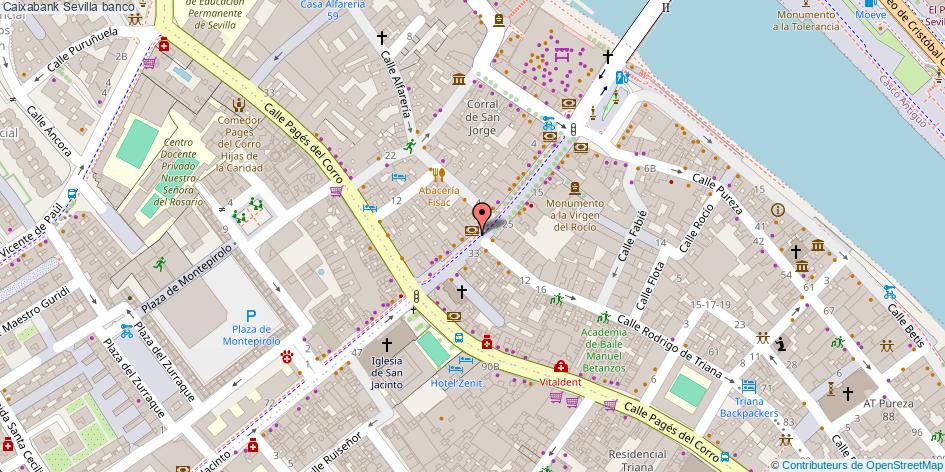 mapa Caixabank banco Sevilla