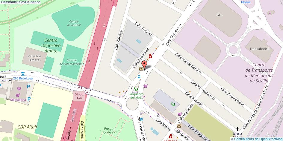 mapa Caixabank banco Sevilla