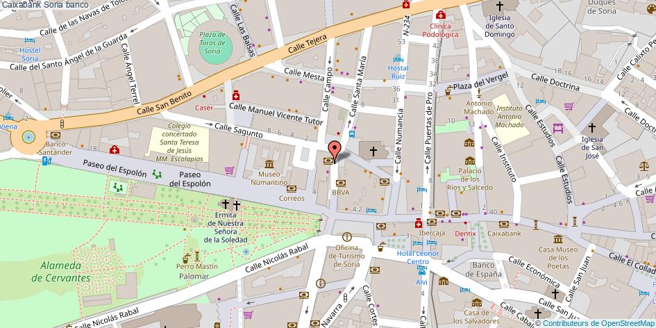 mapa Caixabank banco Soria