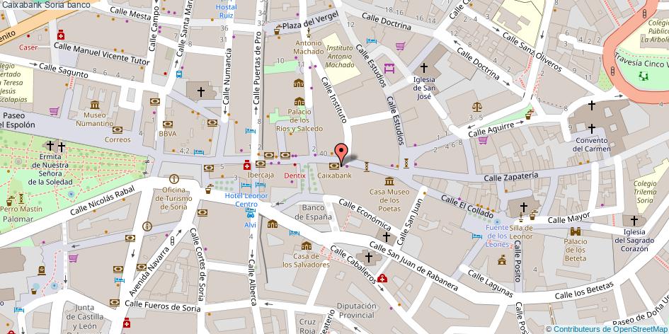 mapa Caixabank banco Soria