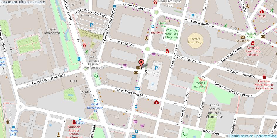 mapa Caixabank banco Tarragona