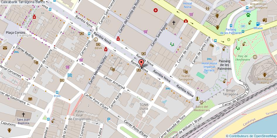 mapa Caixabank banco Tarragona