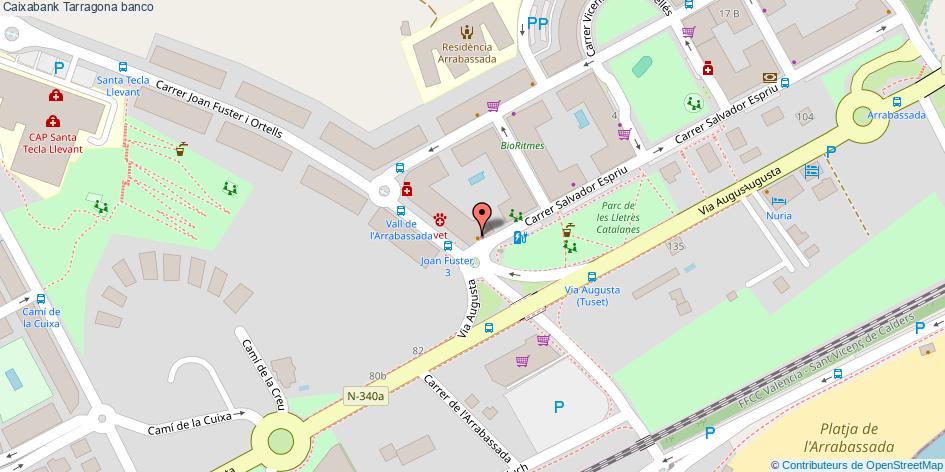 mapa Caixabank banco Tarragona