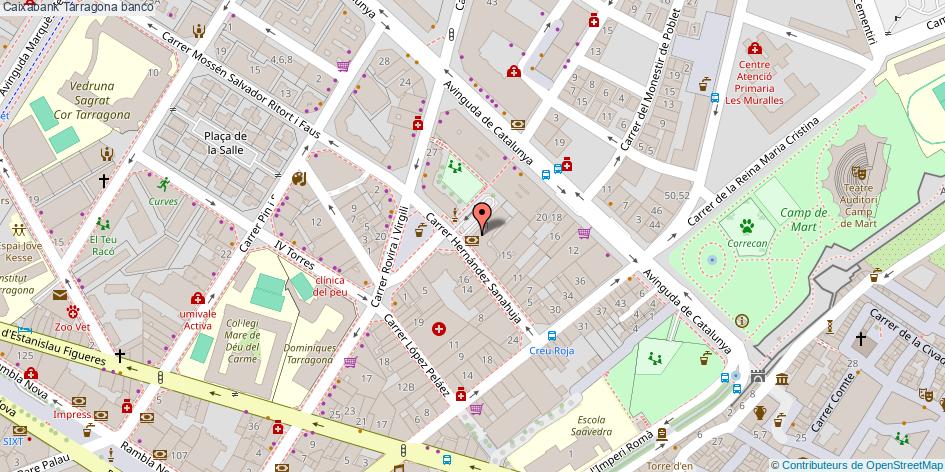 mapa Caixabank banco Tarragona