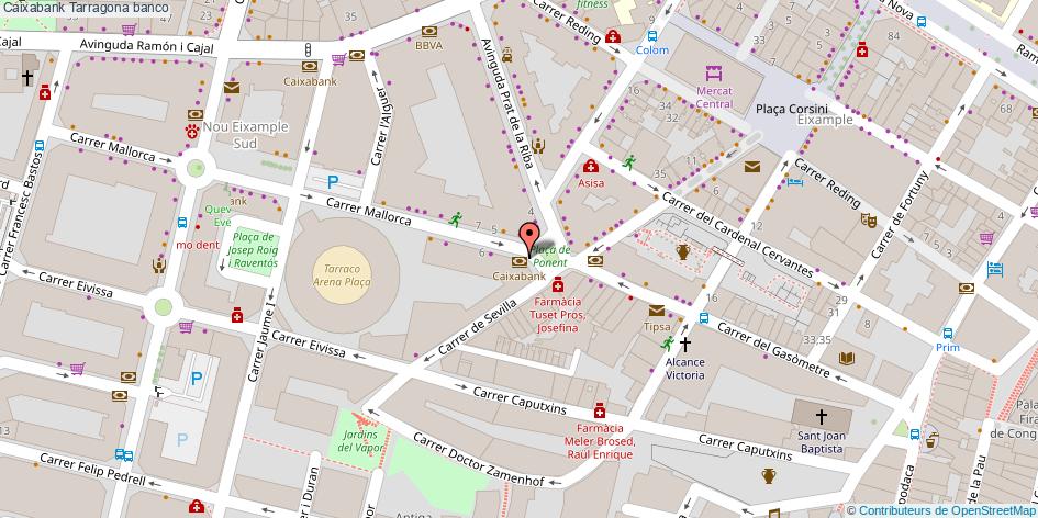 mapa Caixabank banco Tarragona