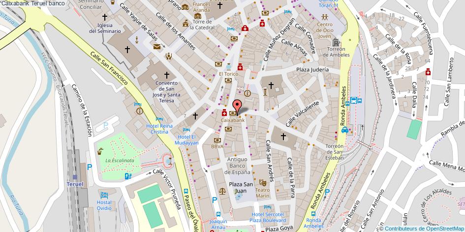 mapa Caixabank banco Teruel