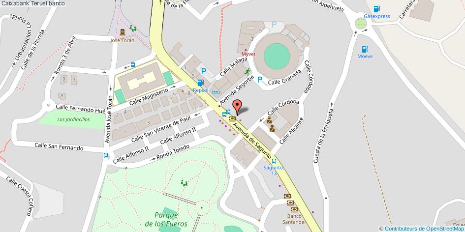 mapa Caixabank banco Teruel