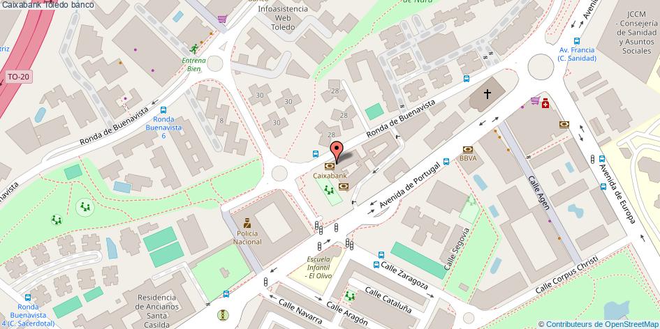 mapa Caixabank banco Toledo