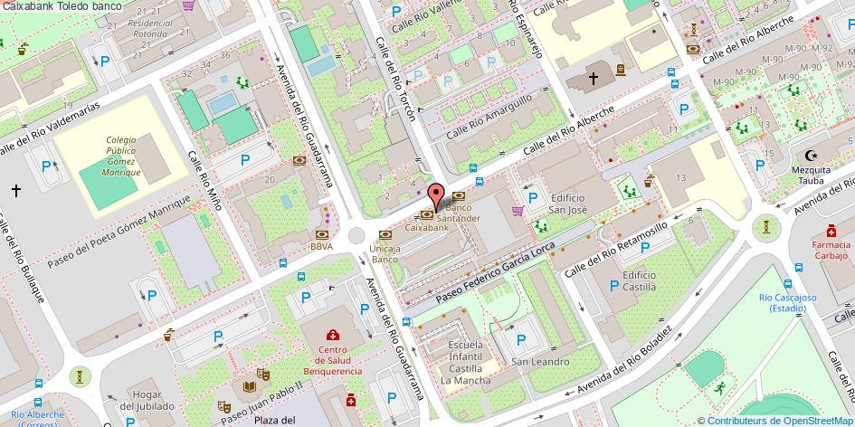 mapa Caixabank banco Toledo