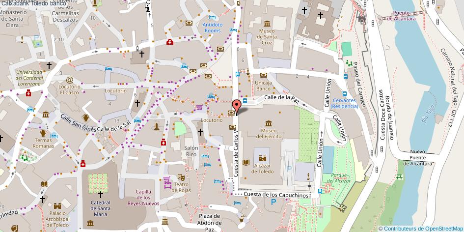 mapa Caixabank banco Toledo