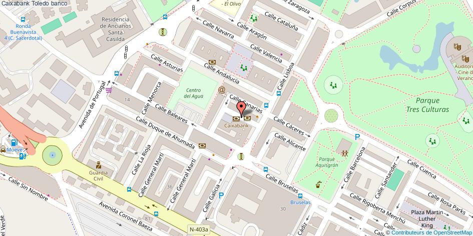 mapa Caixabank banco Toledo