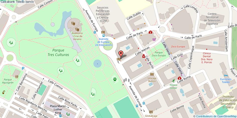 mapa Caixabank banco Toledo