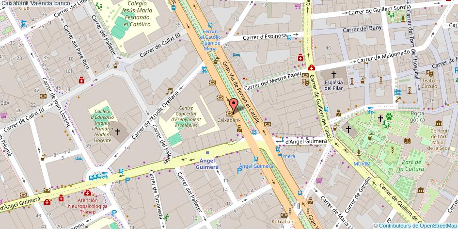 mapa Caixabank banco València