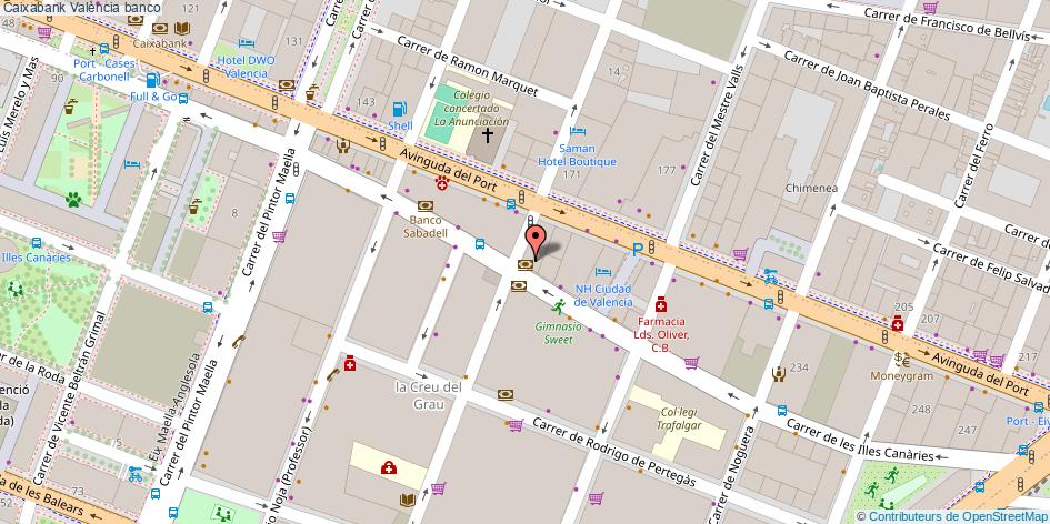 mapa Caixabank banco València