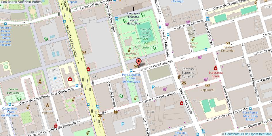 mapa Caixabank banco València