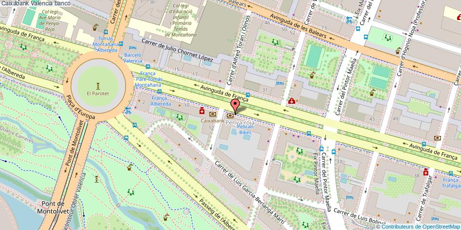 mapa Caixabank banco València