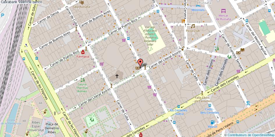 mapa Caixabank banco València