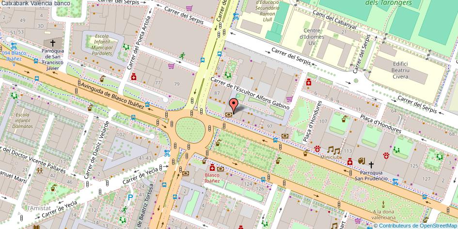 mapa Caixabank banco València