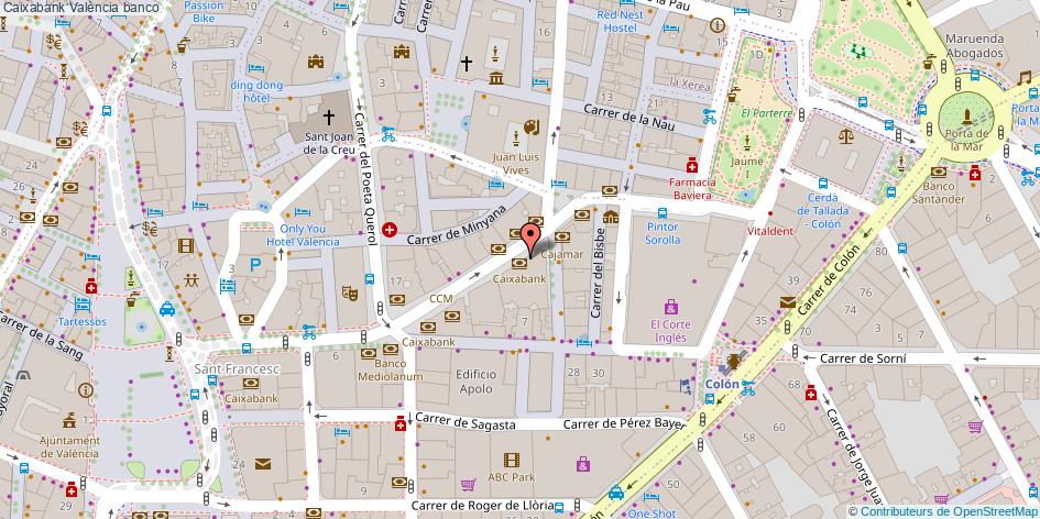 mapa Caixabank banco València
