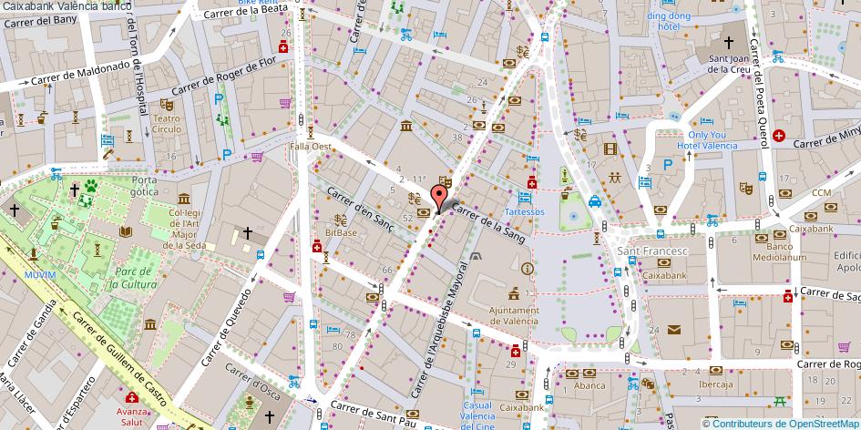 mapa Caixabank banco València
