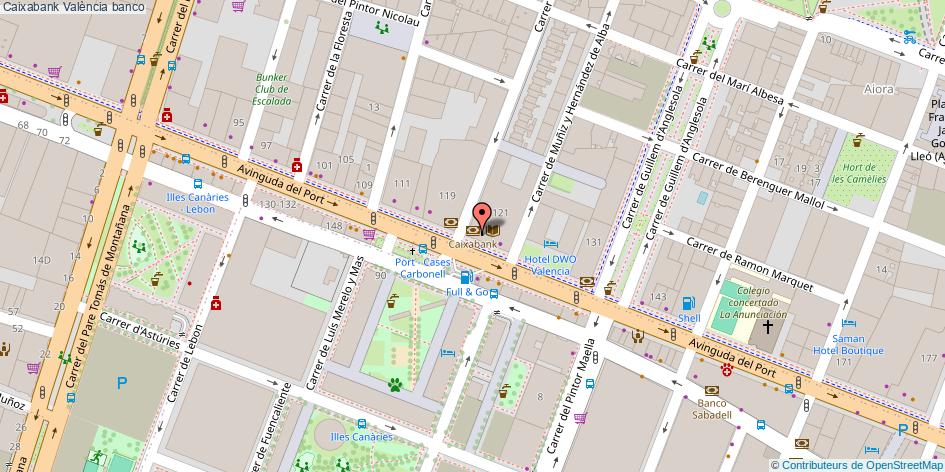 mapa Caixabank banco València