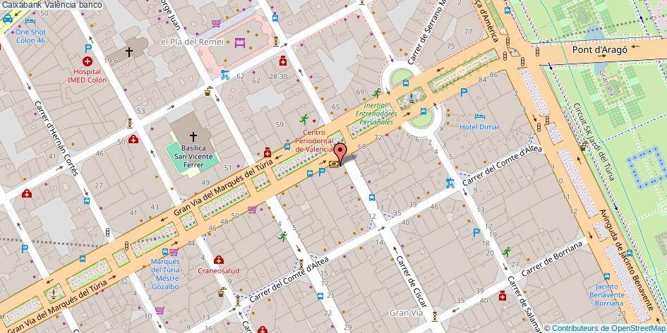 mapa Caixabank banco València