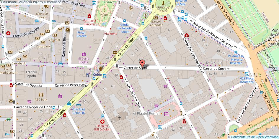 mapa Caixabank cajero automático València