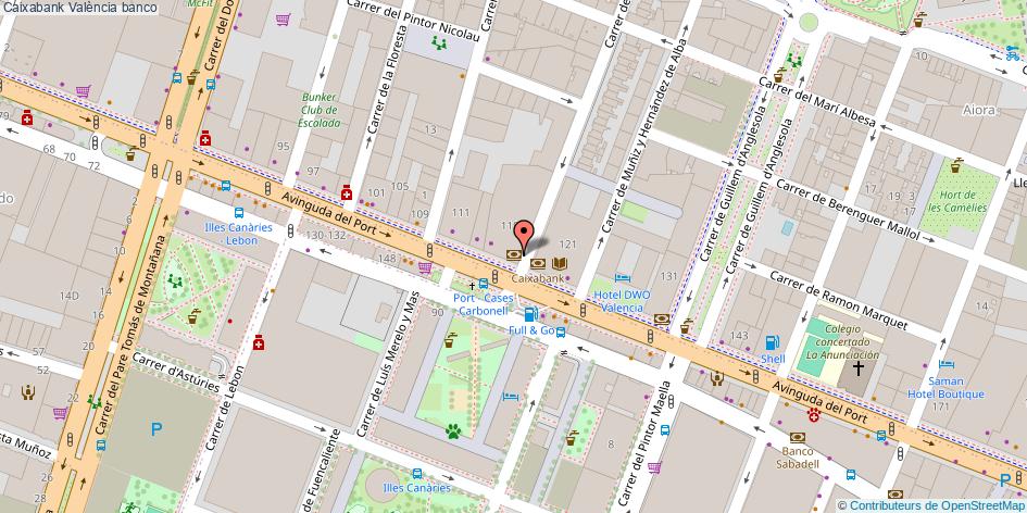 mapa Caixabank banco València